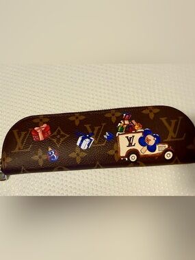 Louis Vuitton Monogram Pouch with Multicolor Playful Print - Brown